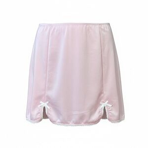 Misty Rose pink stain slip skirt, large